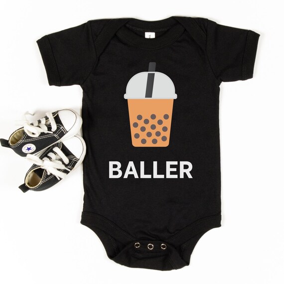 Bubble Tea Baby Onesie Funny Boba Tea Baby Outfit Cute Baby Etsy