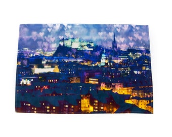Edinburgh Castle Tea Towel, Edinburgh Dishcloth