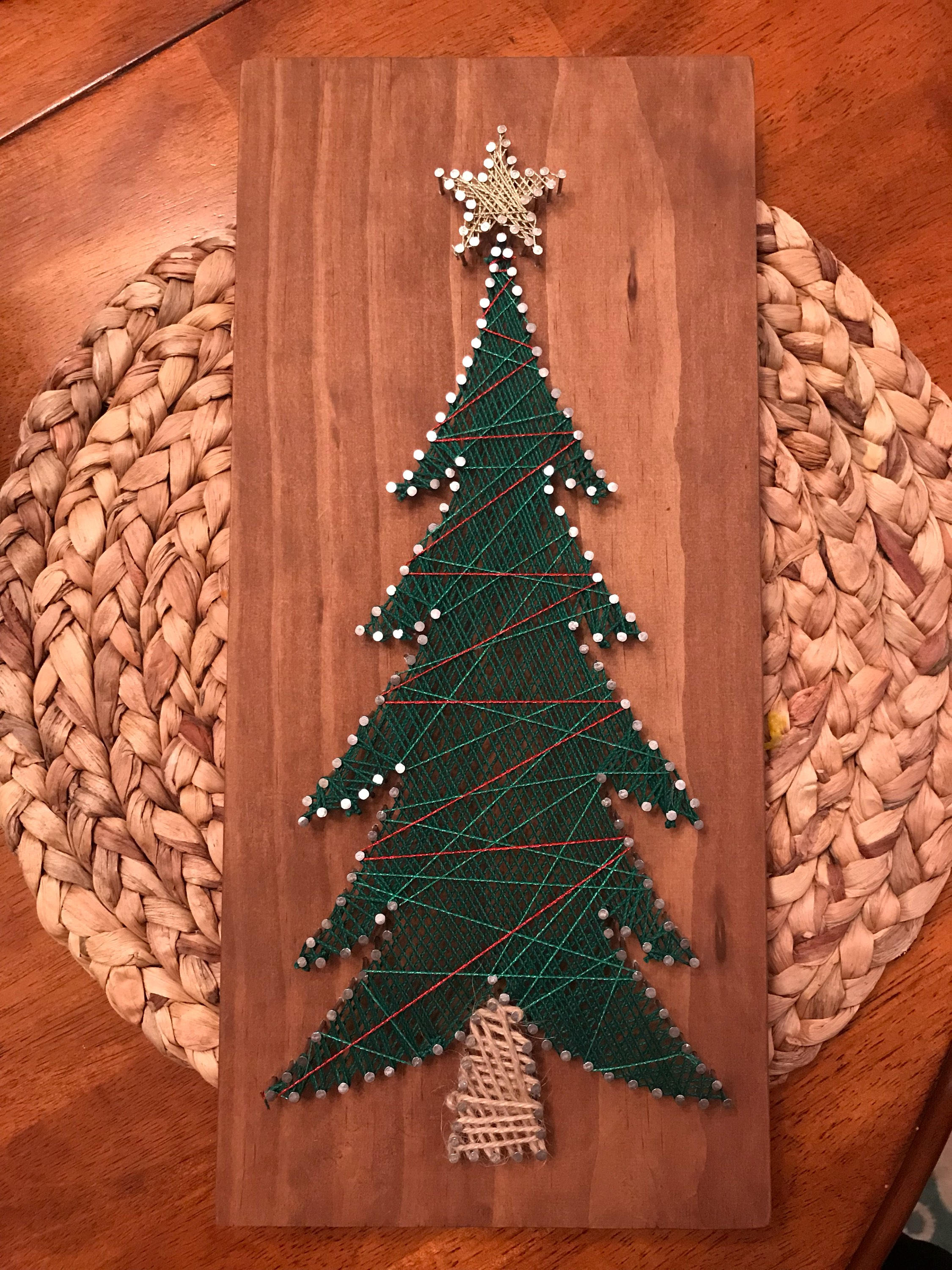String and Nail art Christmas Tree | Etsy