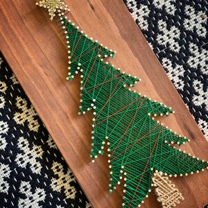 String and Nail Art Christmas Tree - Etsy