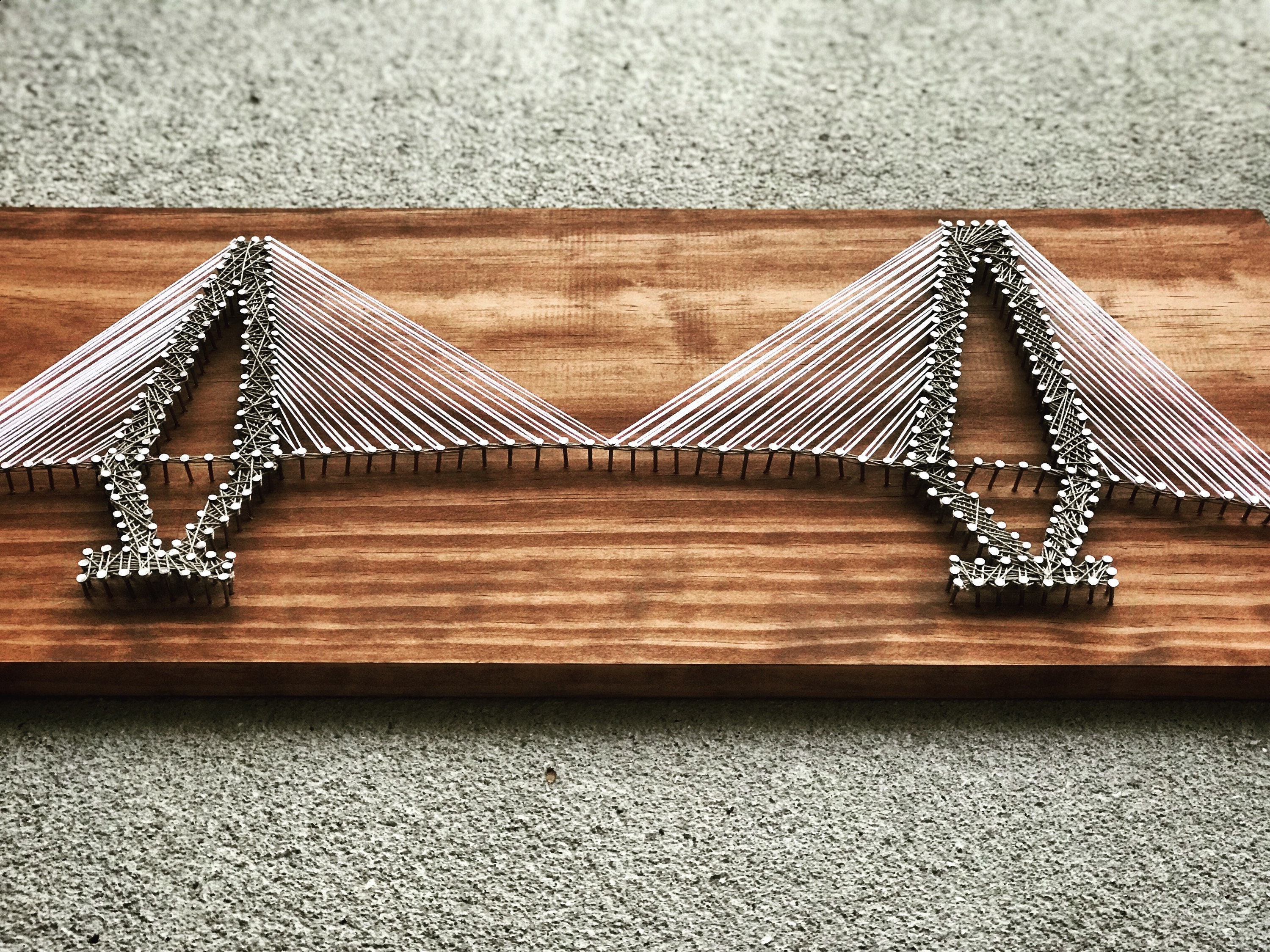 String and Nail Art Charleston SC Ravenel Bridge Cooper River Bridge - Etsy