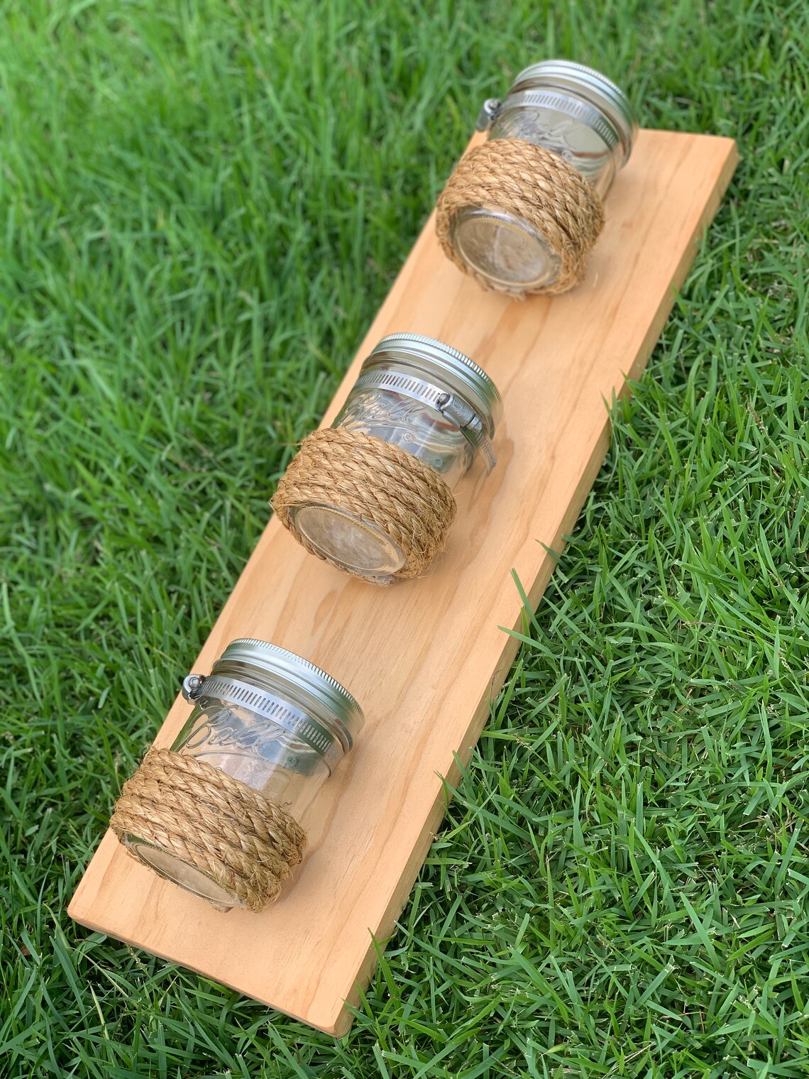 Vertical Mason Jar Wall Etsy