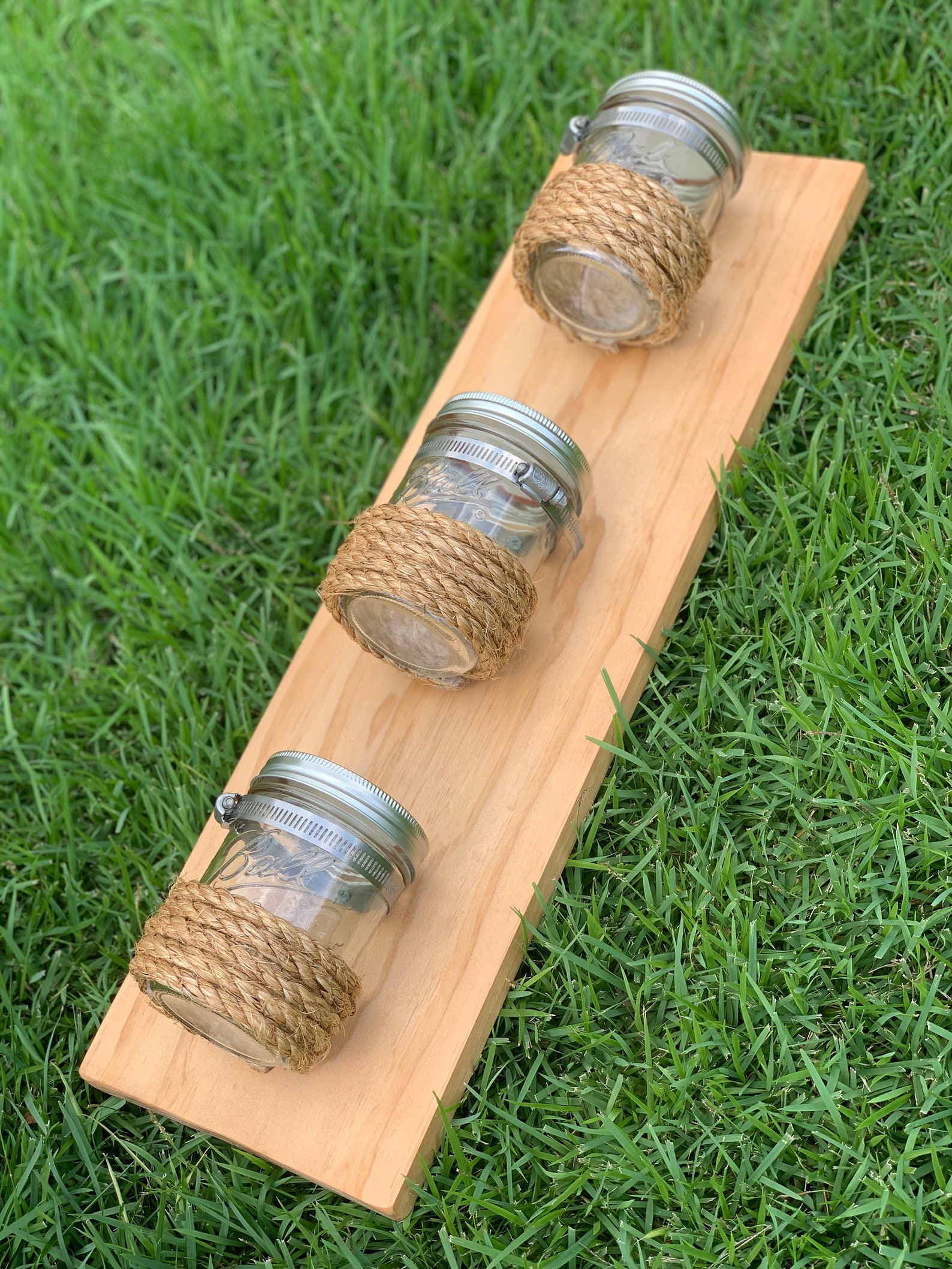 Vertical Mason Jar Wall Etsy