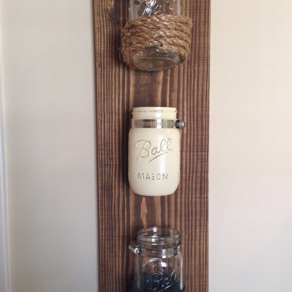 Mason Jar Bathroom Organizer Etsy