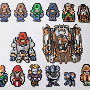 Final Fantasy VI Complete Magitek Empire Kefka Perler Bead Pixel Sprites