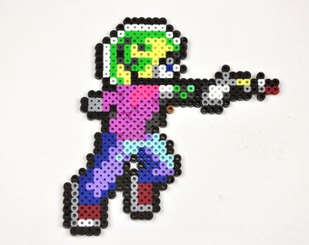 Commander Keen Perler Bead Magnet