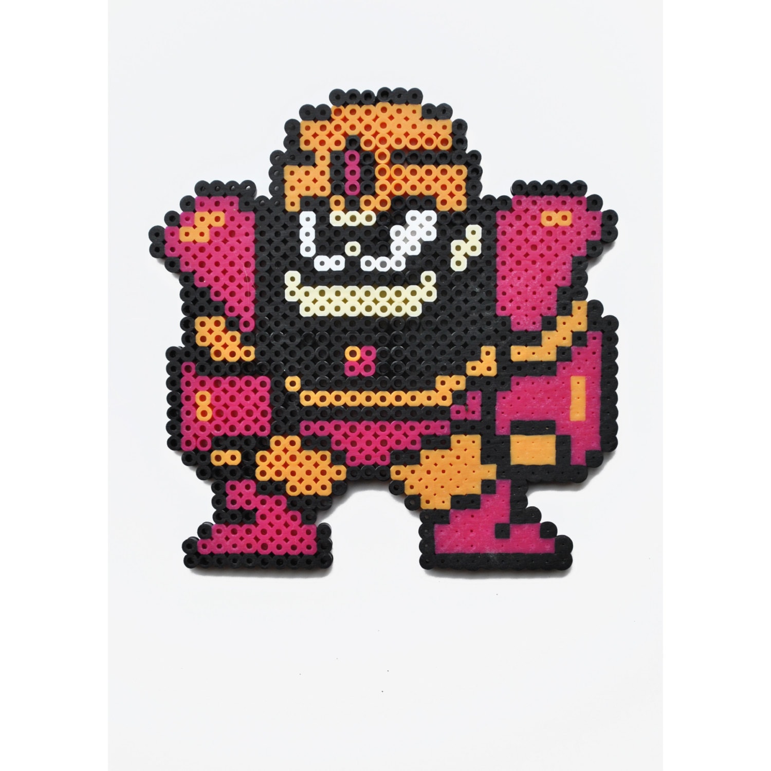 Perler Raboot Mega Man and Six Robot Masters Complete Perler Bead Pixel Sprite ...