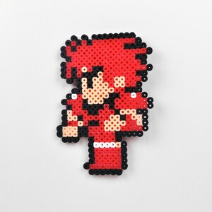 Final Fantasy 1 Fighter Magnet 8-bit Perler Bead Nintendo
