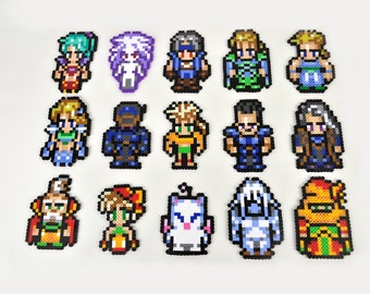 Final Fantasy VI Complete Character Perler Bead Magnet Set - Etsy