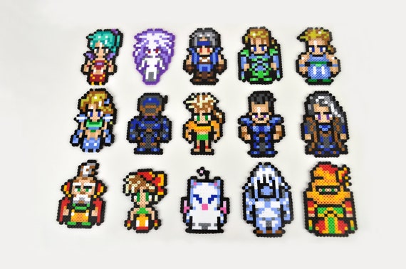 Final Fantasy VI Complete Character Perler Bead Magnet Set - Etsy