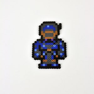 Shadow de Final Fantasy VI Magnet Perler Bead Super Nintendo