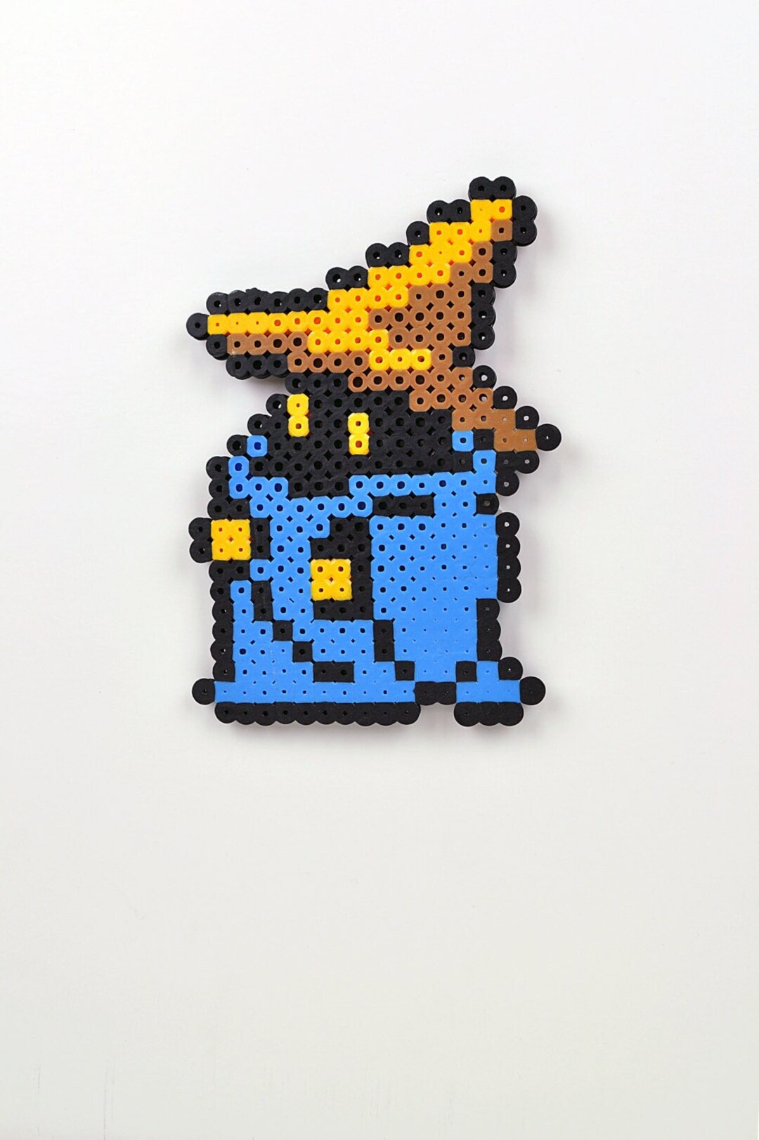 Black Mage Magnet Final Fantasy 1 8-bit Perler Bead Nintendo - Etsy