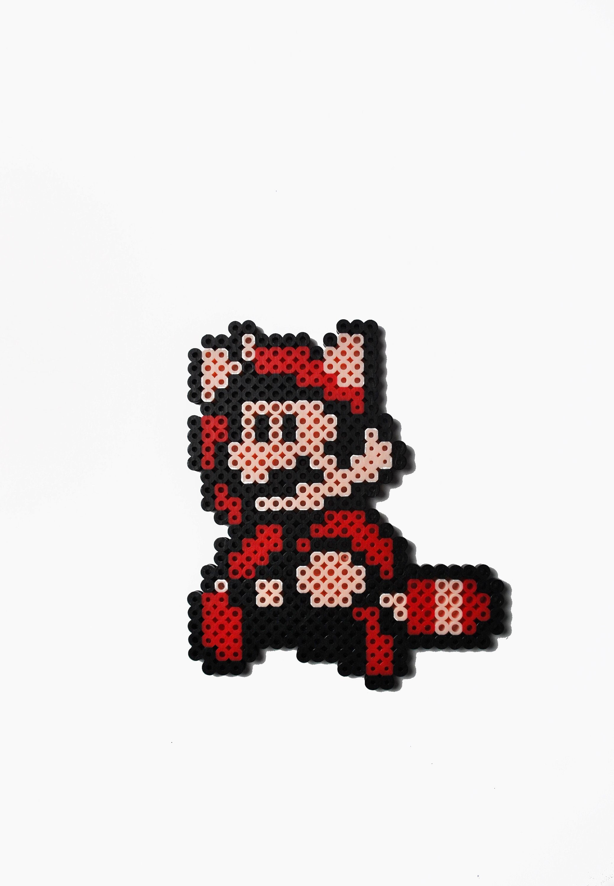 Raccoon Mario Super Mario Nintendo Perler Bead Magnet