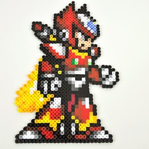 Super Nintendo Perler Bead Magnet Mega Man X Zero