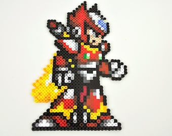 Super Nintendo Perler Bead Magnet Mega Man X Zero