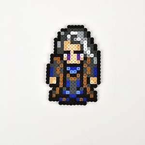 Setzer from Final Fantasy VI Magnet Perler Bead Super Nintendo