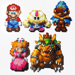 Super Mario RPG Perler Set Bead Pixel Sprites Super Nintendo