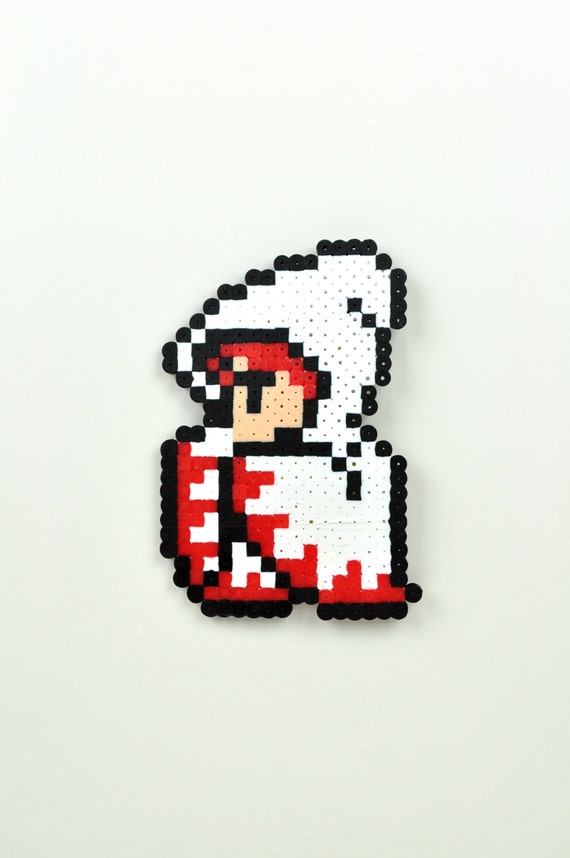 Final Fantasy 1 White Mage Perler Bead Magnet Nintendo Etsy