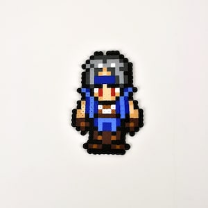 Locke from Final Fantasy VI Magnet Perler Bead Super Nintendo