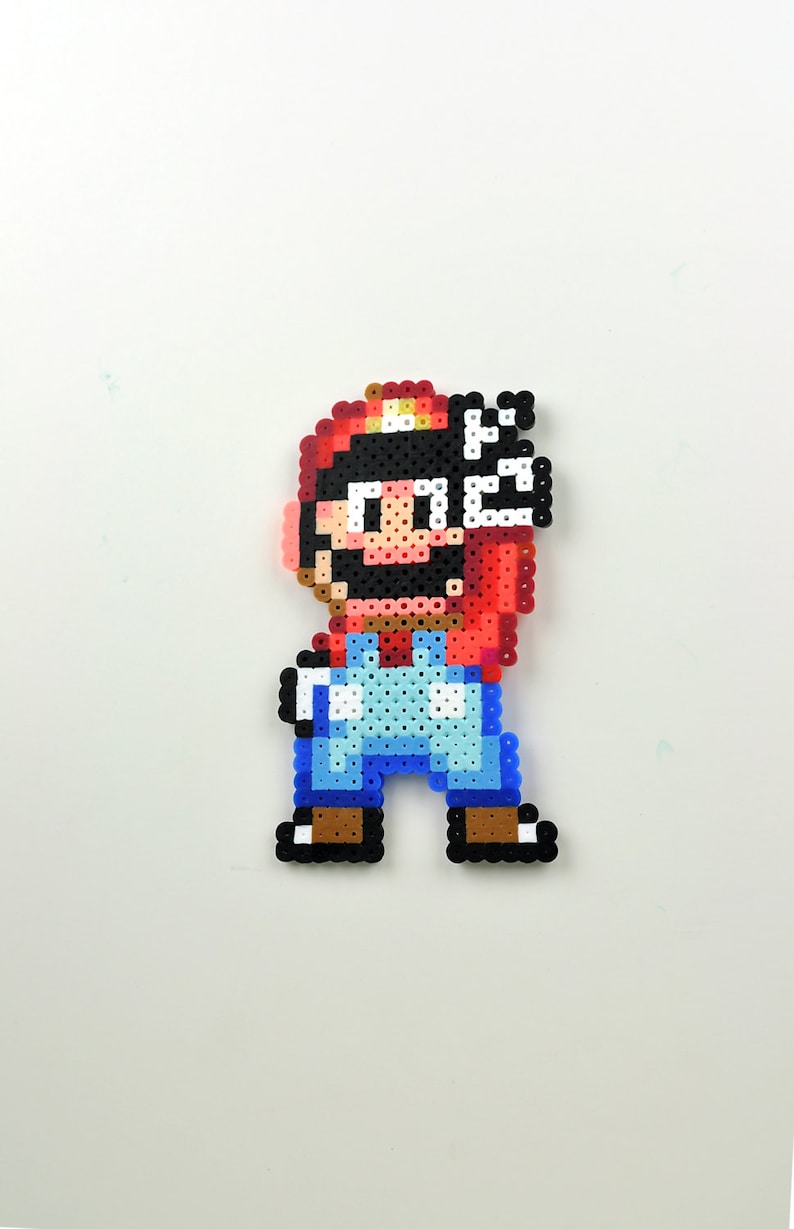 Perler Bead Magnet Super Nintendo Super Mario World image 1