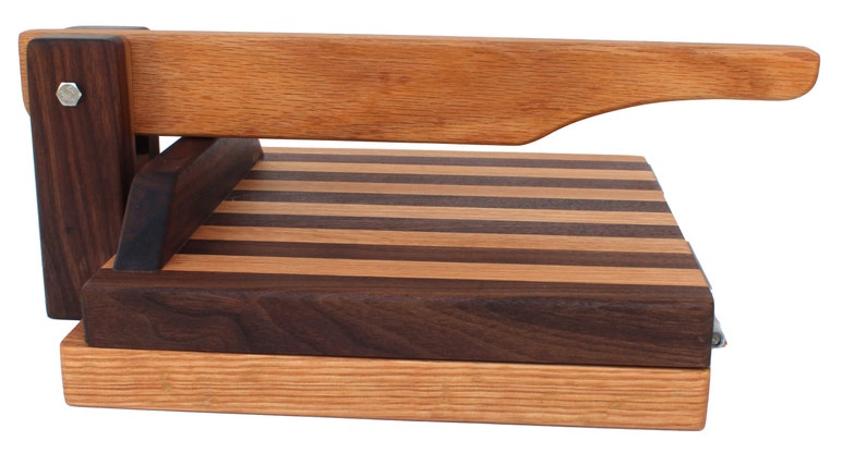 Central Coast Woodworks Hardwood Tortilla Press  Oak & Walnut image 6