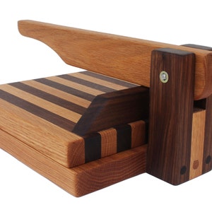 Central Coast Woodworks Hardwood Tortilla Press  Oak & Walnut image 3