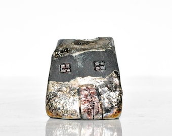 Raku Ceramic House – Handmade Miniature Home Décor Gift