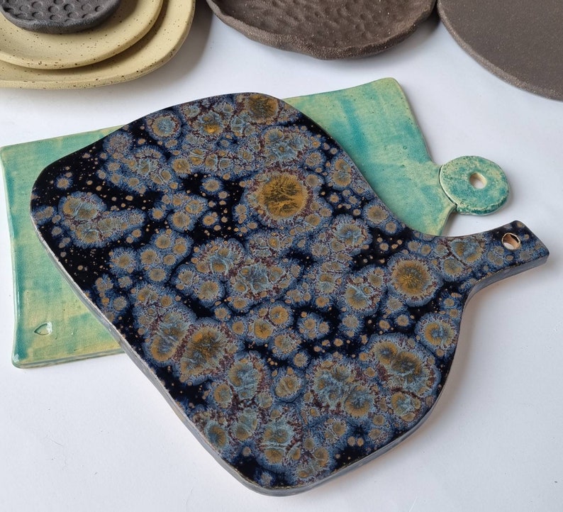 Ceramic Serving Platter Handmade Cheese Board Food Serving Etsy