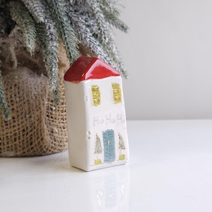 手作り陶器製ミニチュアクリスマスビレッジ 4個セット - Etsy 日本
