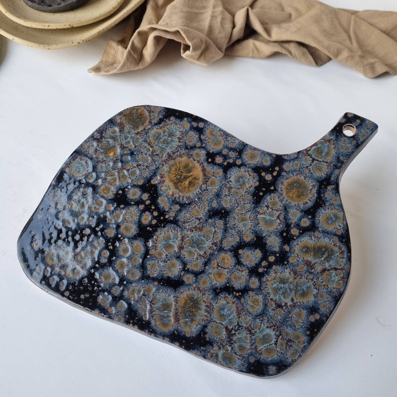 Ceramic Serving Platter Handmade Cheese Board Food Serving Etsy