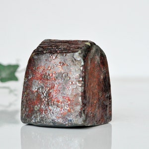 Ceramic raku house, set of 2 Art Copper Raku fired Clay houses ideal couples gift, home decor image 5