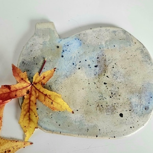 Handmade Light Green Ceramic Cheese Board: Art Appetizer Platter