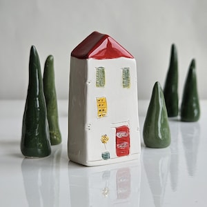 Handmade Pottery House, Collectible Ceramic Miniature house, Studio Vitez Art, Croatia