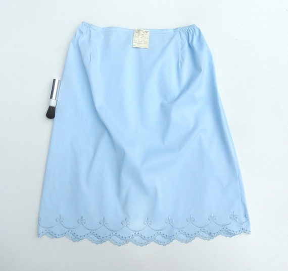 SM, Vintage 1960s Half Slip in Light Blue, American M… Gem