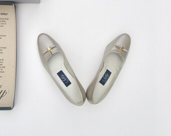 Selby Leather Slip Ons NIB, Vintage 1970s Comfort Flex Pumps 6 C, Office Work