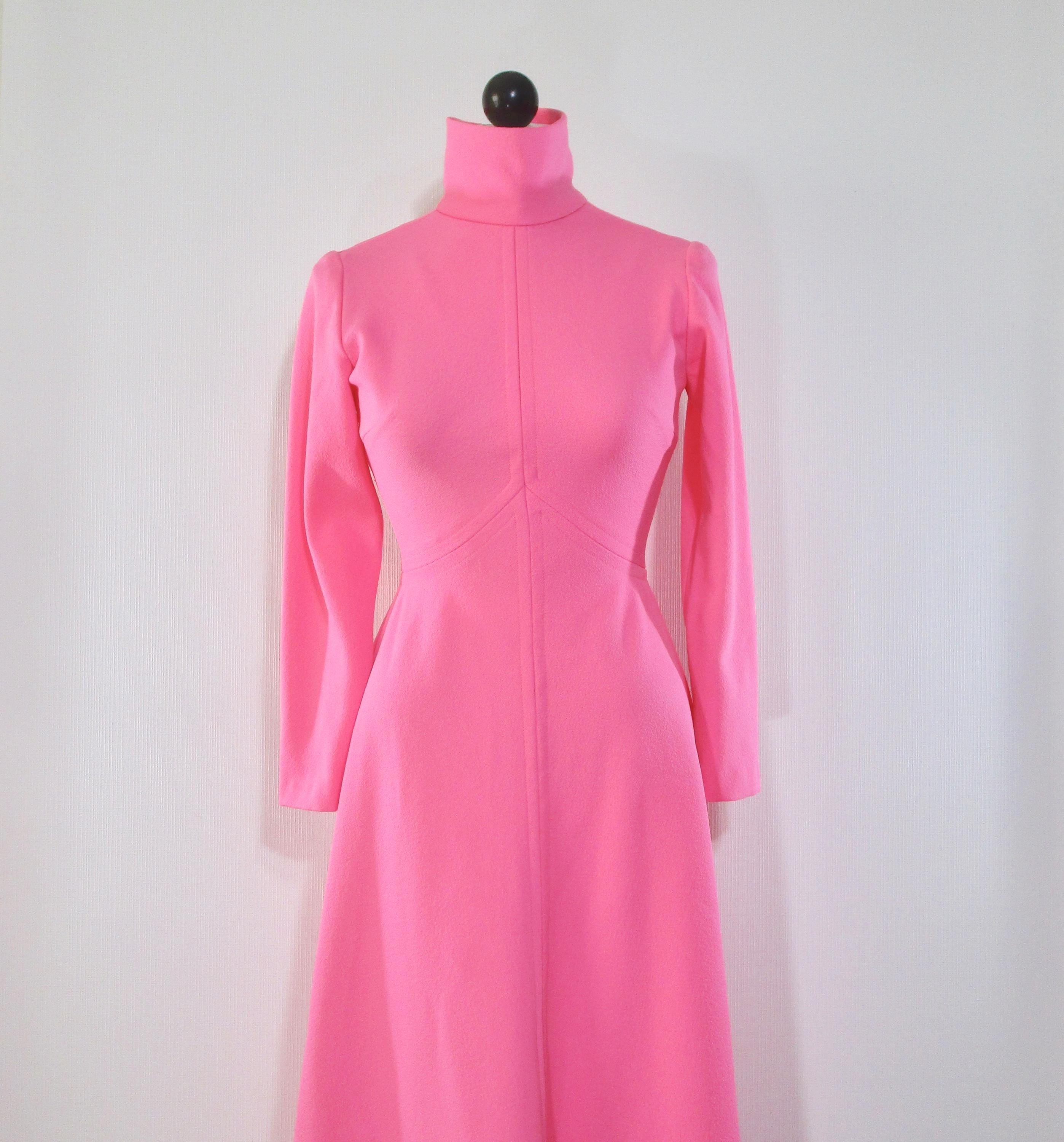 Pink 70s Dress - Etsy