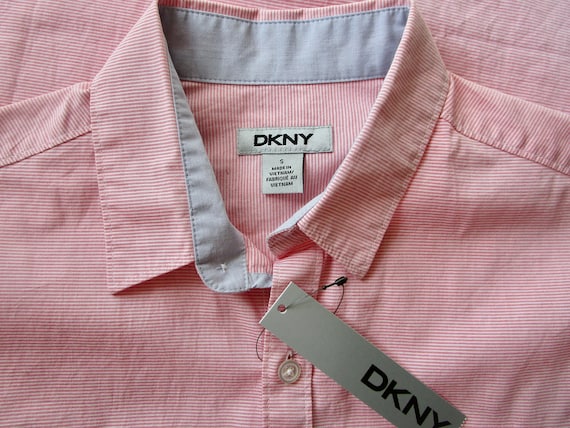 Deadstock, DKNY Striped Shirt Small, Vintage 80s … - image 10