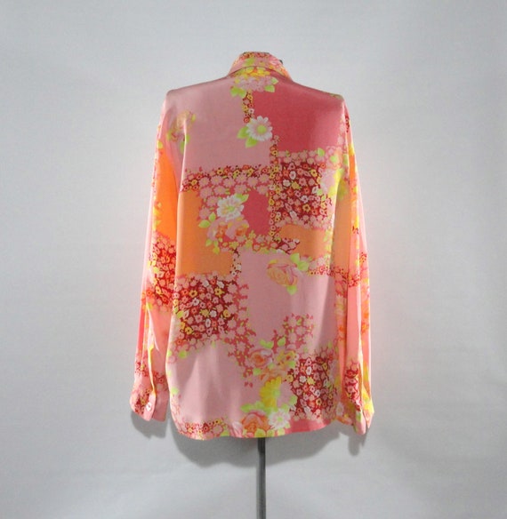 1980s Dianne Von Furstenberg Floral Silk Tunic in… - image 5