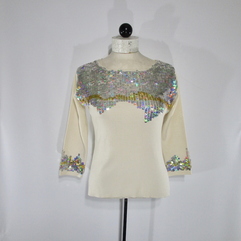 Gold Sequin Top main image 0