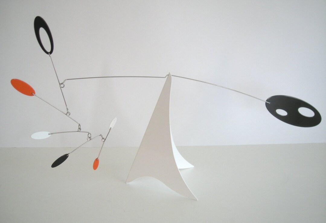 Midcentury Modern Tabletop Mobile Stabile Hanging Mobile Art Sculpture