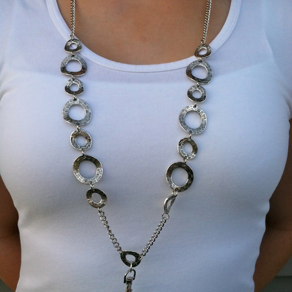 Silver Mystery Lanyard Necklace