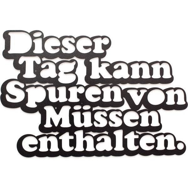 Dieser Tag kann Spuren von Müssen enthalten