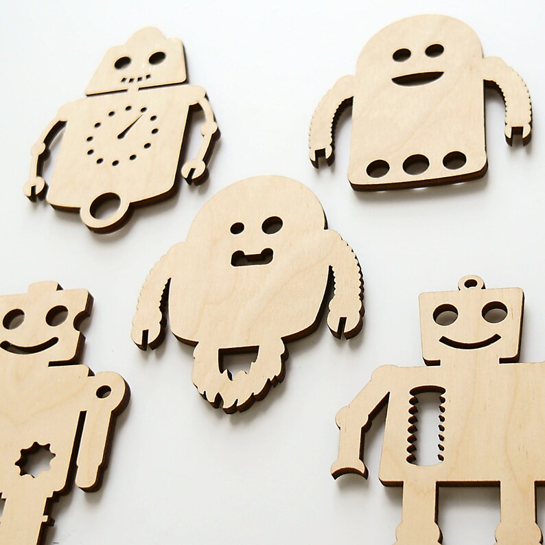 Fridge Magnets ROBOTER, 5 pcs image 2