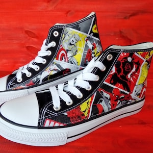 Kids marvel cheap converse