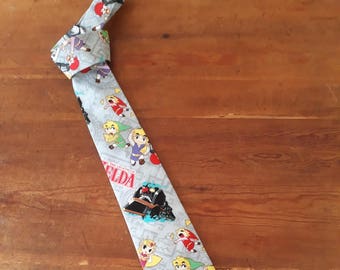 Hand Made Zelda Spirit Tracker theme Tie.