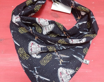 Handmade Star Wars Rebel Ships Bandana, Licensed Fabric