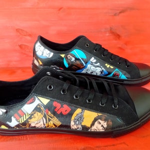 Hand Customised/Custom Star Wars character theme Shoes trainers low top sneakers