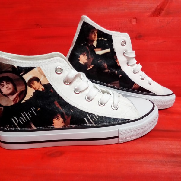Custom Harry, Hermione or Ron theme trainers shoes high top sneaker