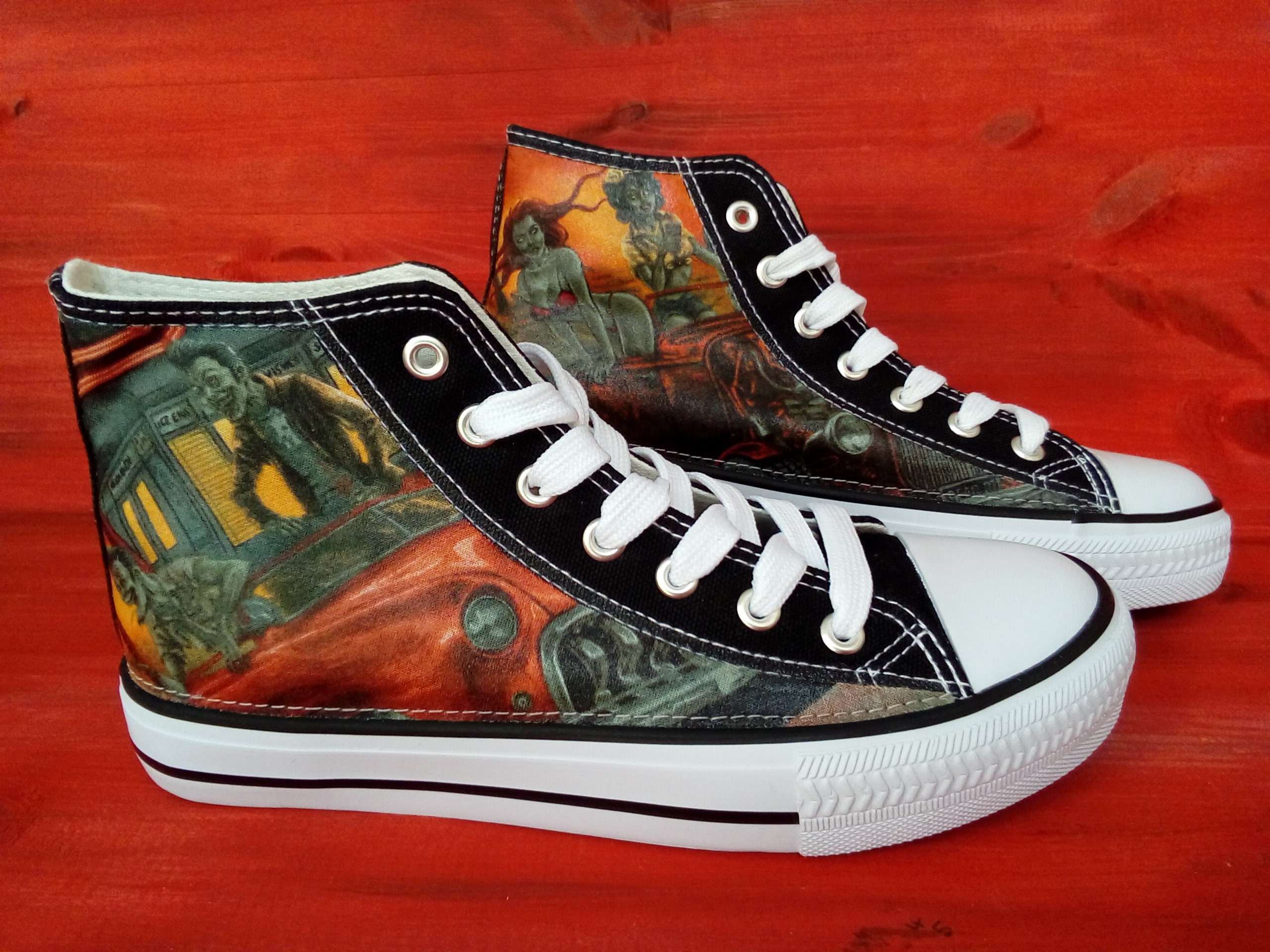 Zombie Converse Etsy UK
