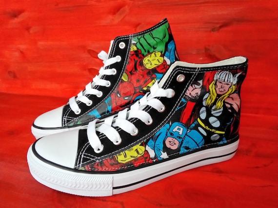 marvel canvas shoes